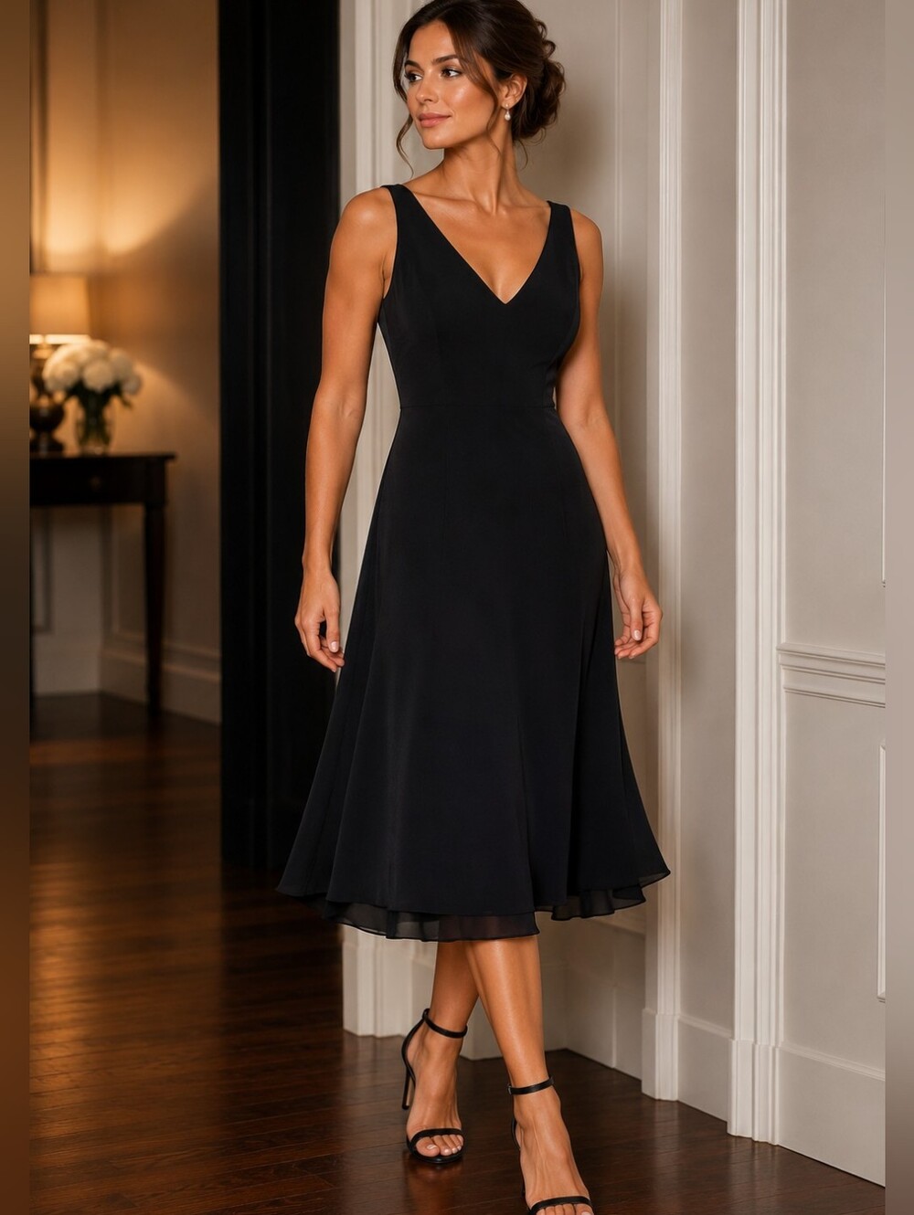 Vintage Black Evan Picone Dress Size 8